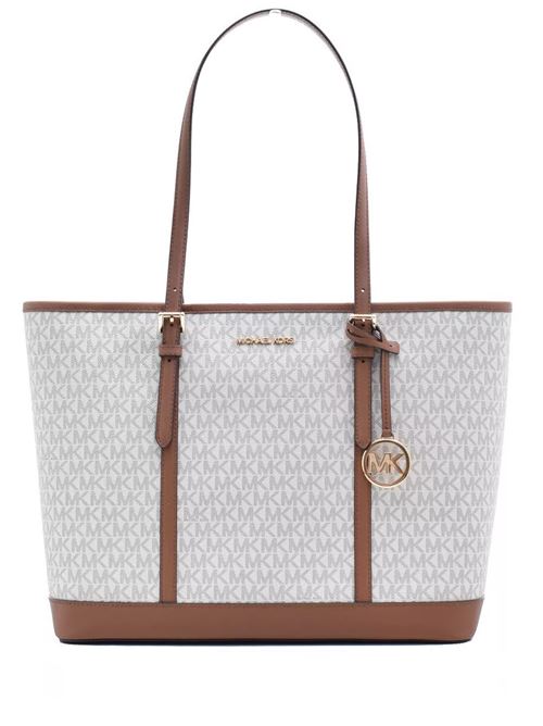 JET SET TRAVEL LG TZ SHLDR TOTE MICHAEL KORS | 35T0GTVT3V/VANILLA